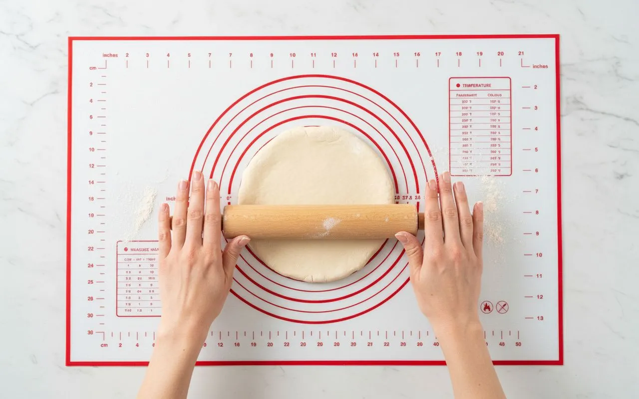 Tapis de Pâtisserie Ovensio™ | Avec Repères & Conversions, Anti-adhérent + Cadeau 🎁 – Image 2