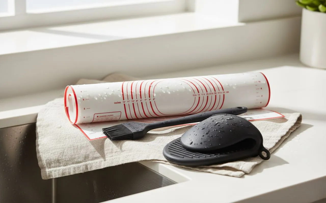 Tapis de Pâtisserie Ovensio™ | Avec Repères & Conversions, Anti-adhérent + Cadeau 🎁 – Image 8